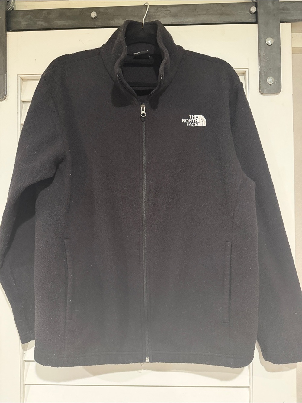 The North Face Men’s Black Full-Zip Fleece Jacket with Logo
